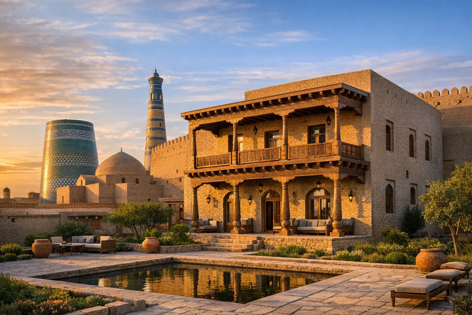 Oasis al Khiva Boutique Hotel Inside Citadel（オアシス アル ヒヴァ ブティック ホテル）